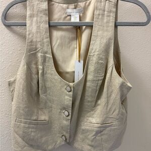 House of Harlow 1960 Cream Vest